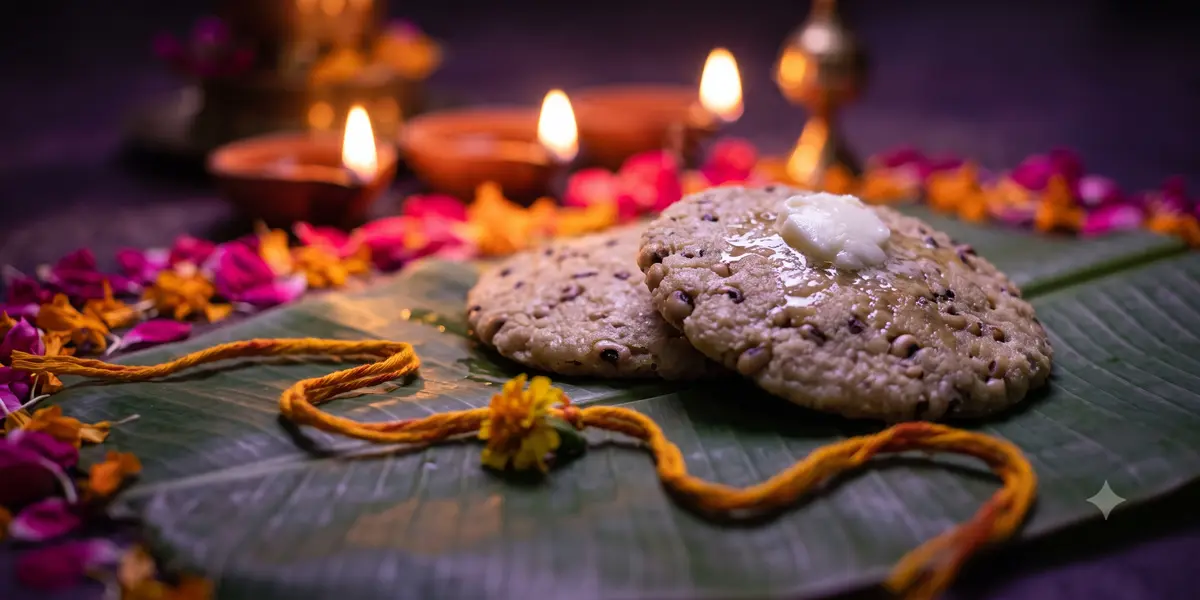 காரடையான் நோன்பு: வெண்ணெயுடன் கார அடை, மஞ்சள் நோன்புக் கயிறு